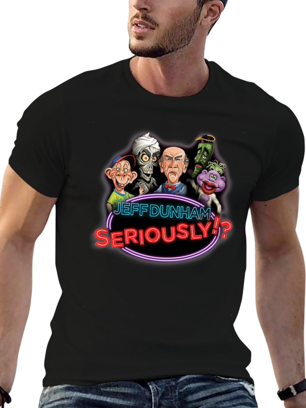 Jeff Dunham Seriously T-Shirt Black