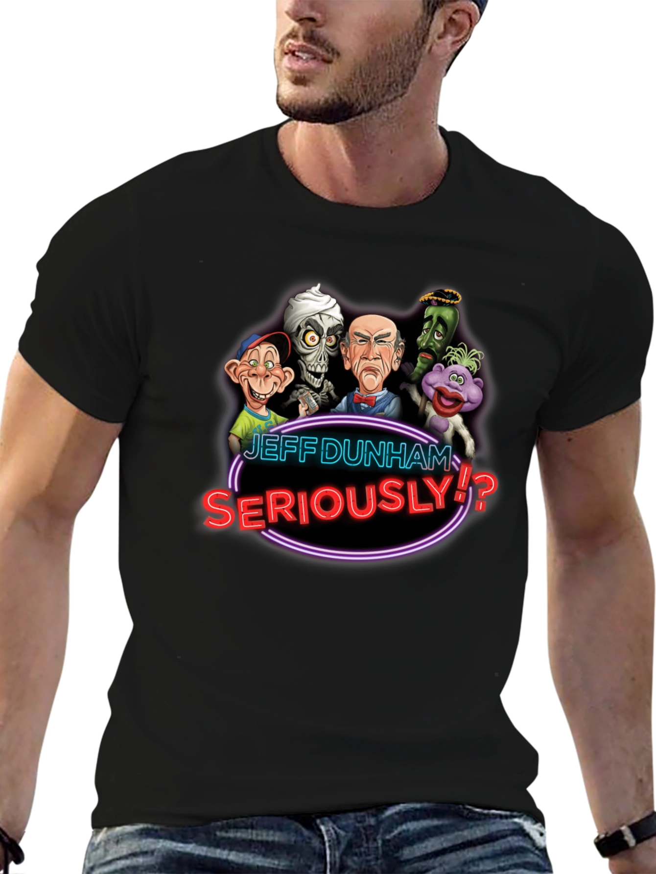 Jeff Dunham Seriously T-Shirt Black