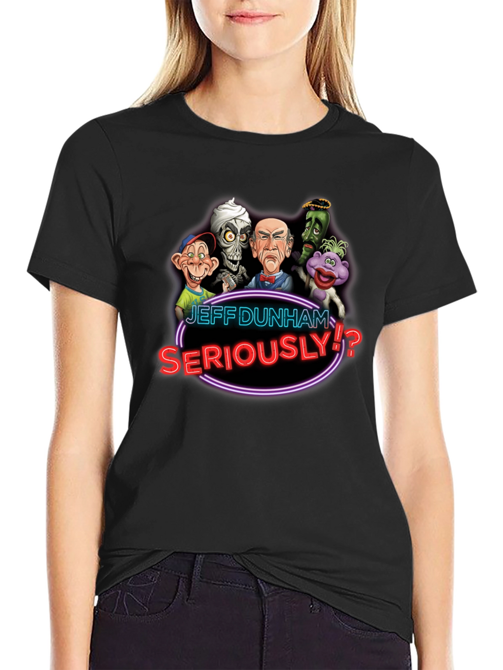 Jeff Dunham Seriously T-Shirt Black
