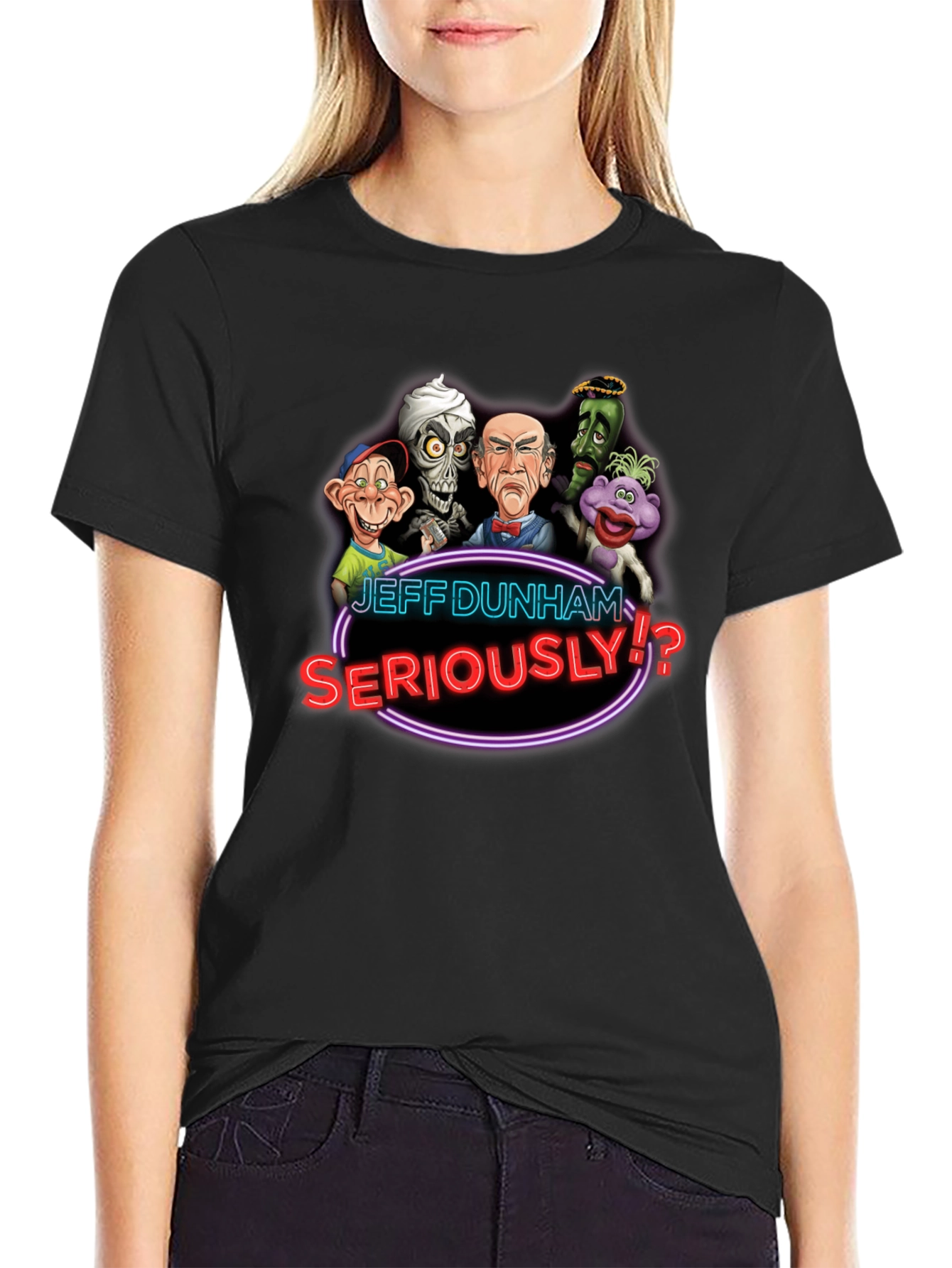 Jeff Dunham Seriously T-Shirt Black