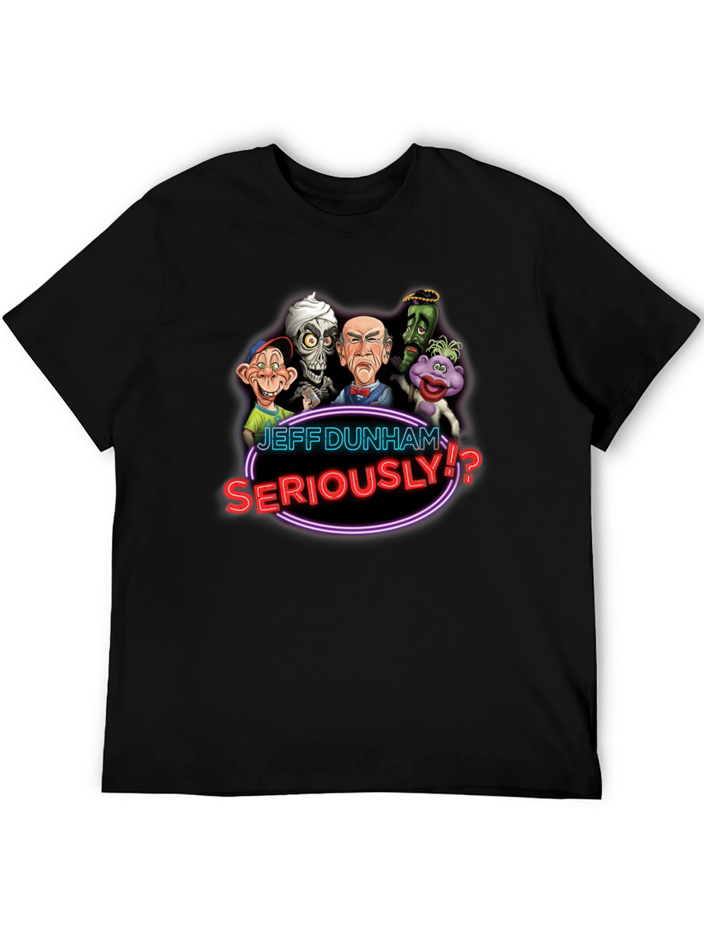 Jeff Dunham Seriously T-Shirt Black
