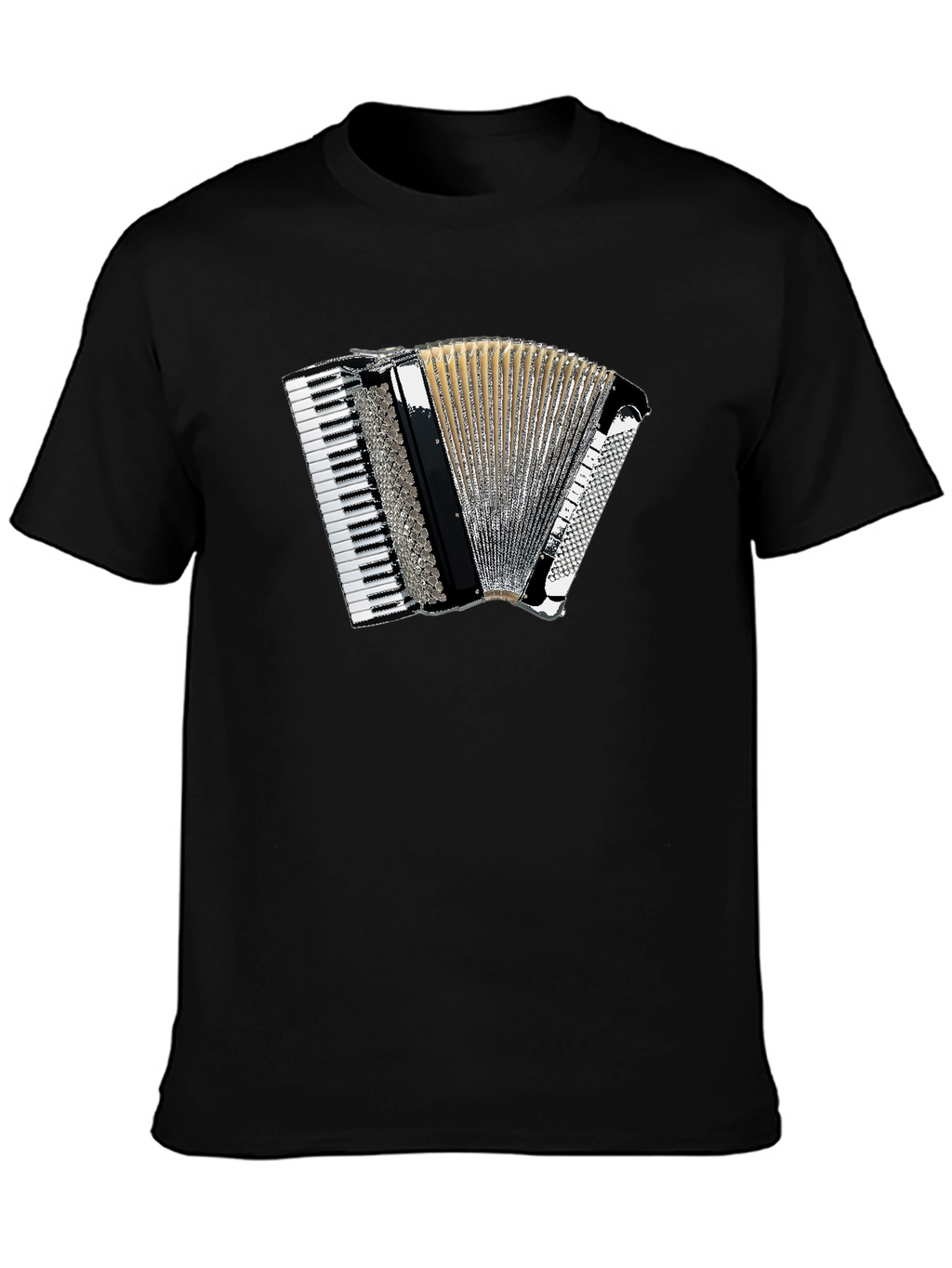 Accordion Graphic Black T-Shirt