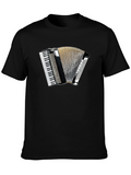 Accordion Graphic Black T-Shirt