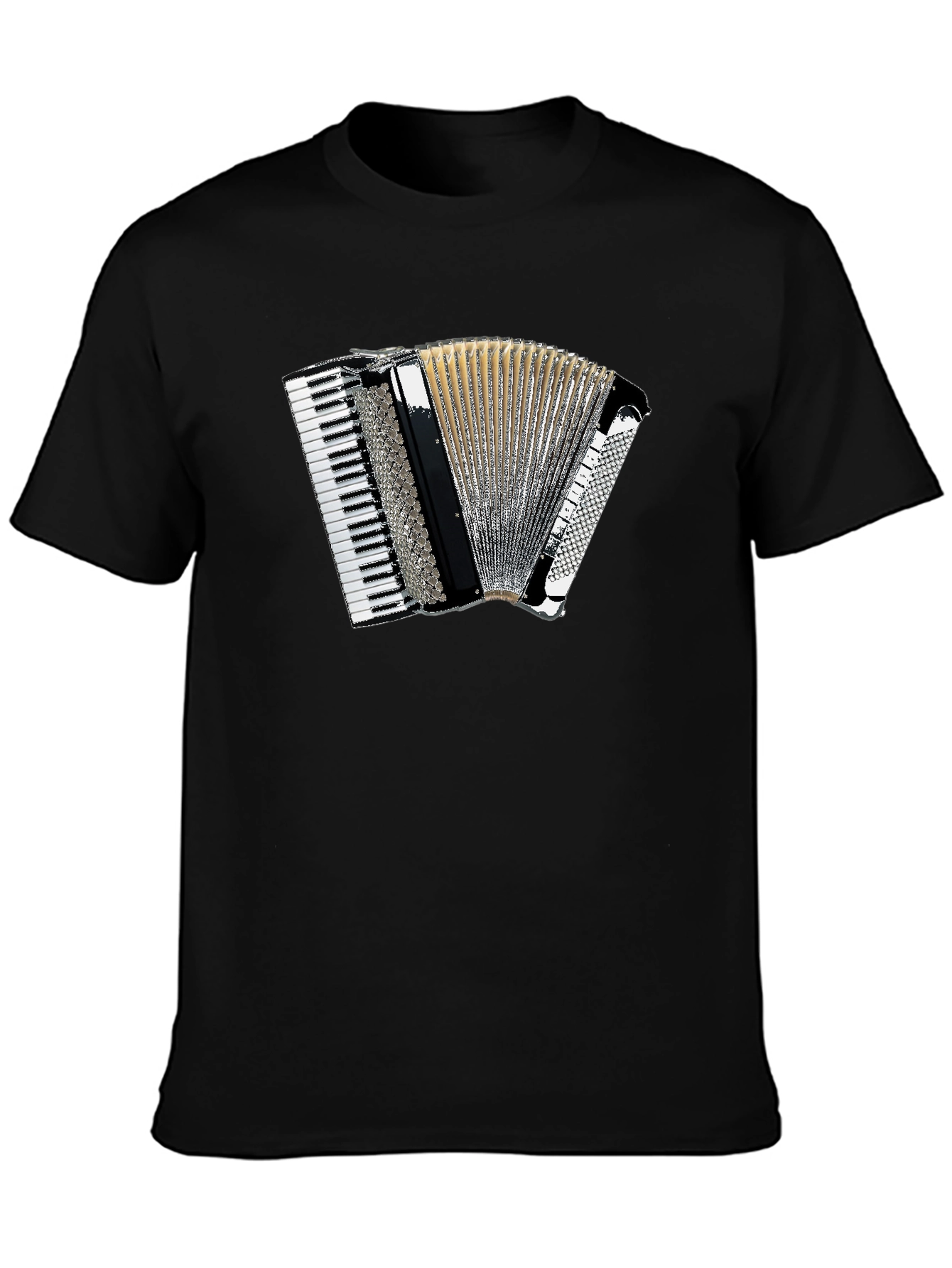 Accordion Graphic Black T-Shirt