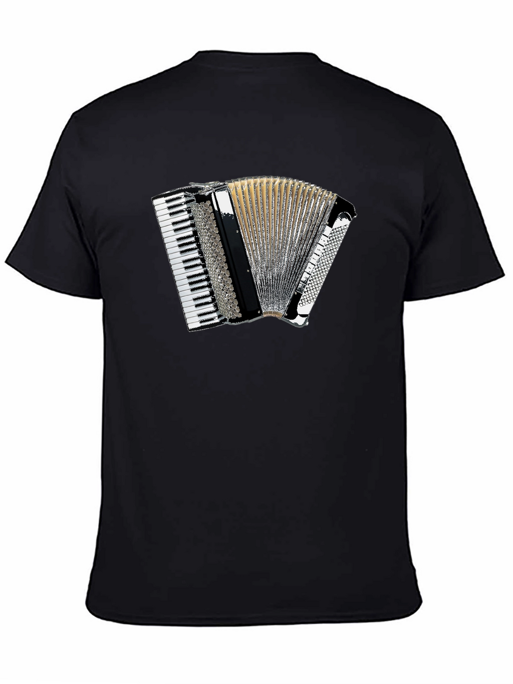 Accordion Graphic Black T-Shirt