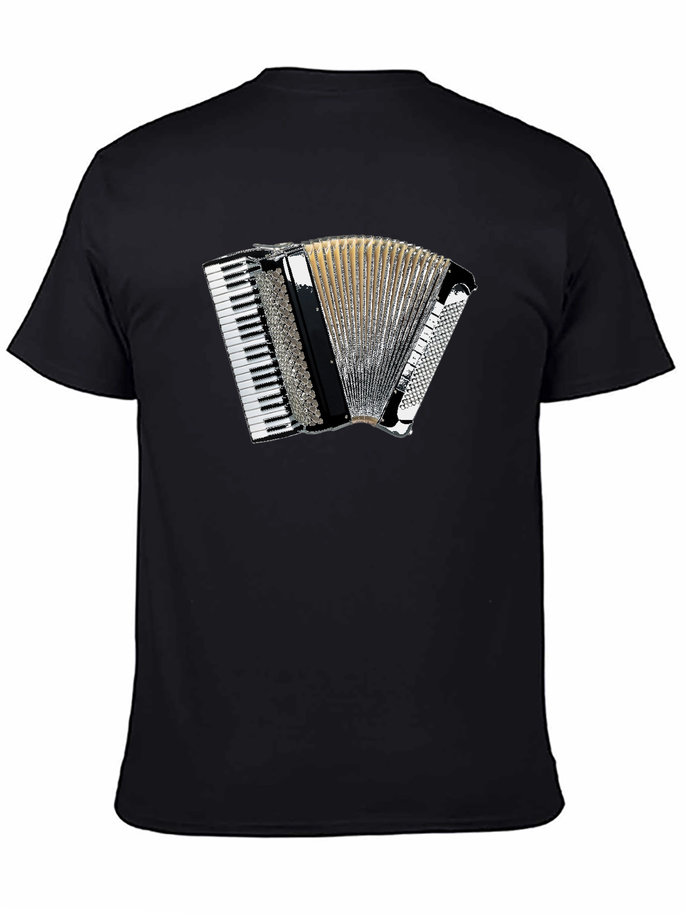 Accordion Graphic Black T-Shirt