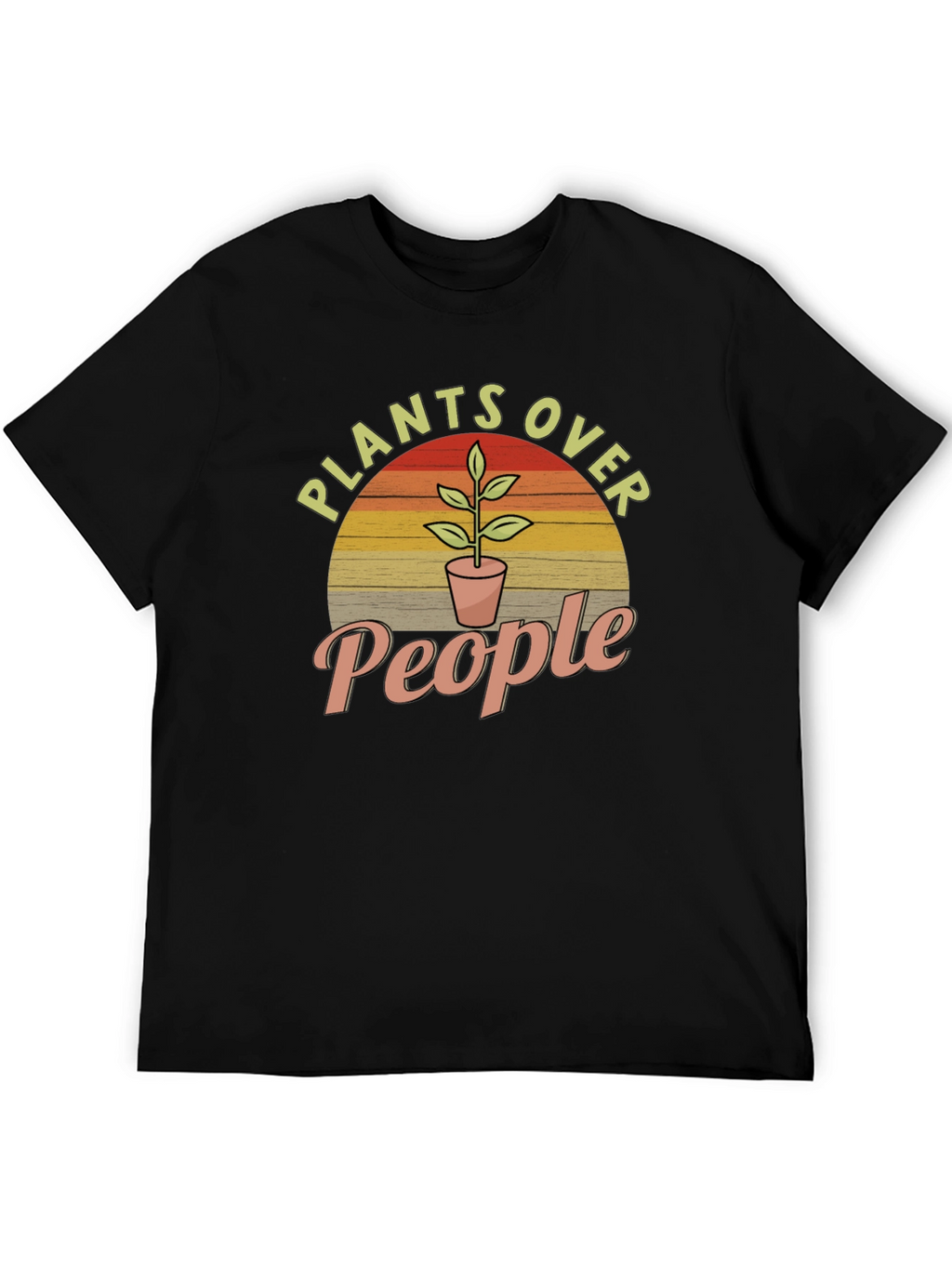 Plants Over People Graphic Tee - Nature Lover T-Shirt