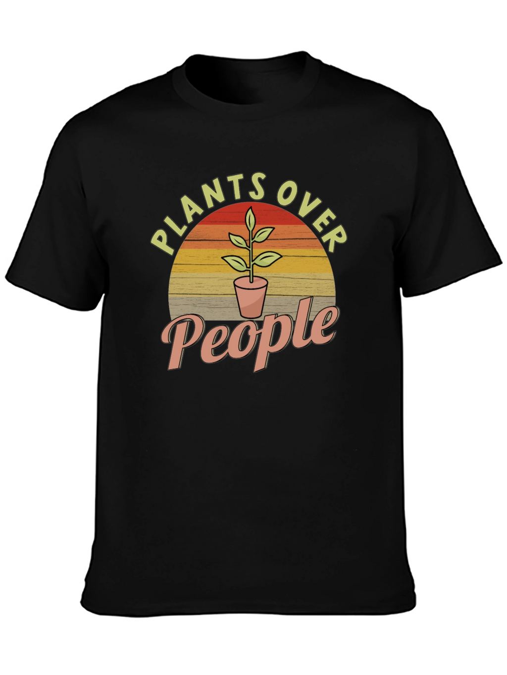 Plants Over People Graphic Tee - Nature Lover T-Shirt