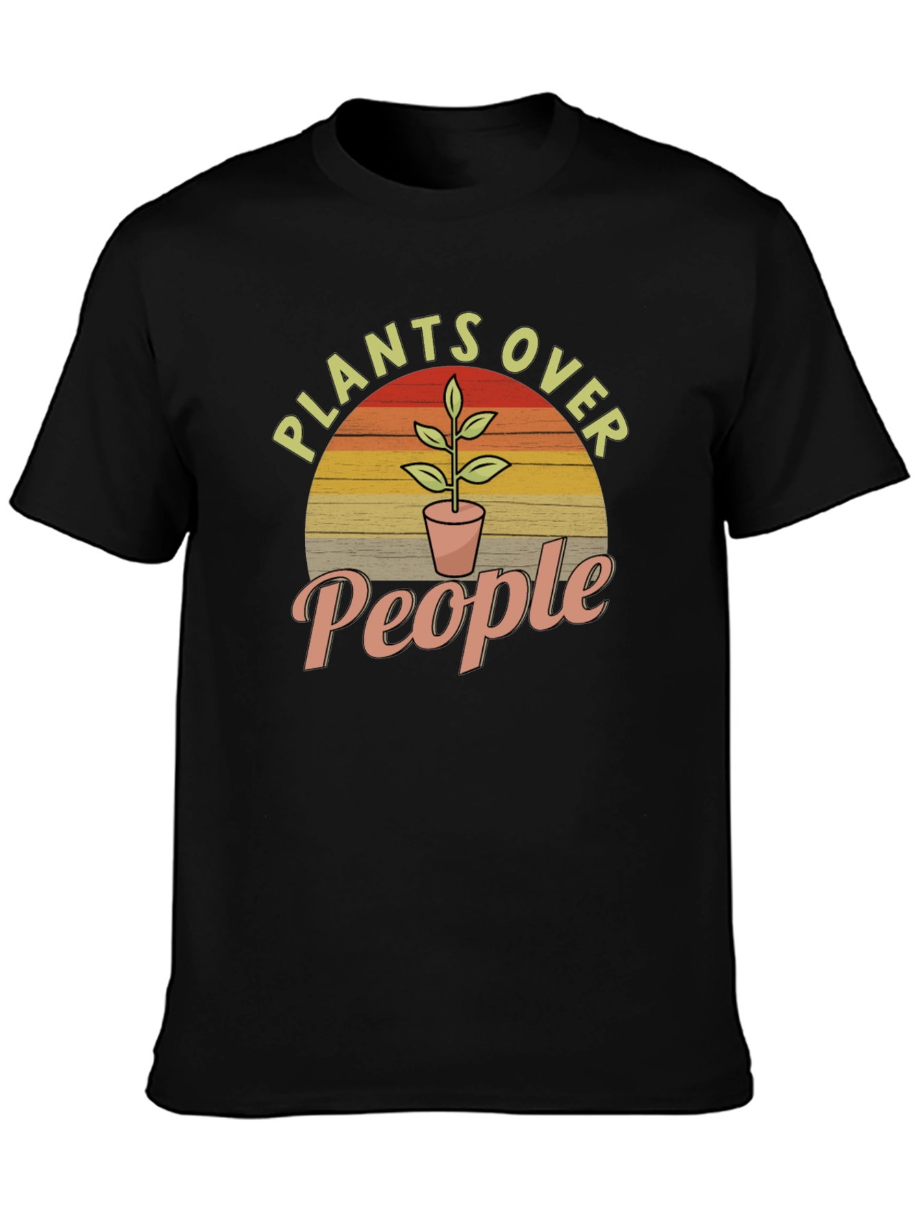 Plants Over People Graphic Tee - Nature Lover T-Shirt
