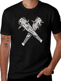 Spiked Club Graphic Black T-Shirt