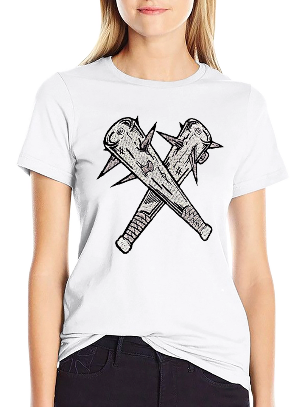 Spiked Club Graphic Black T-Shirt