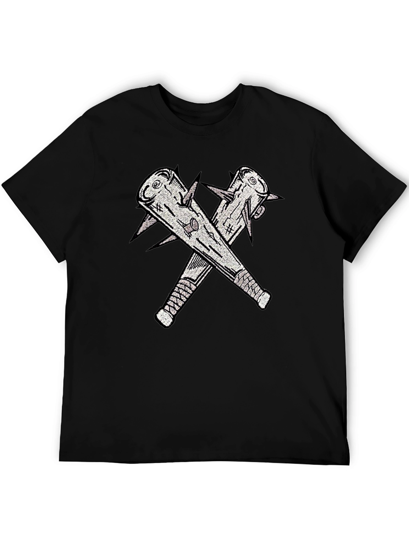 Spiked Club Graphic Black T-Shirt