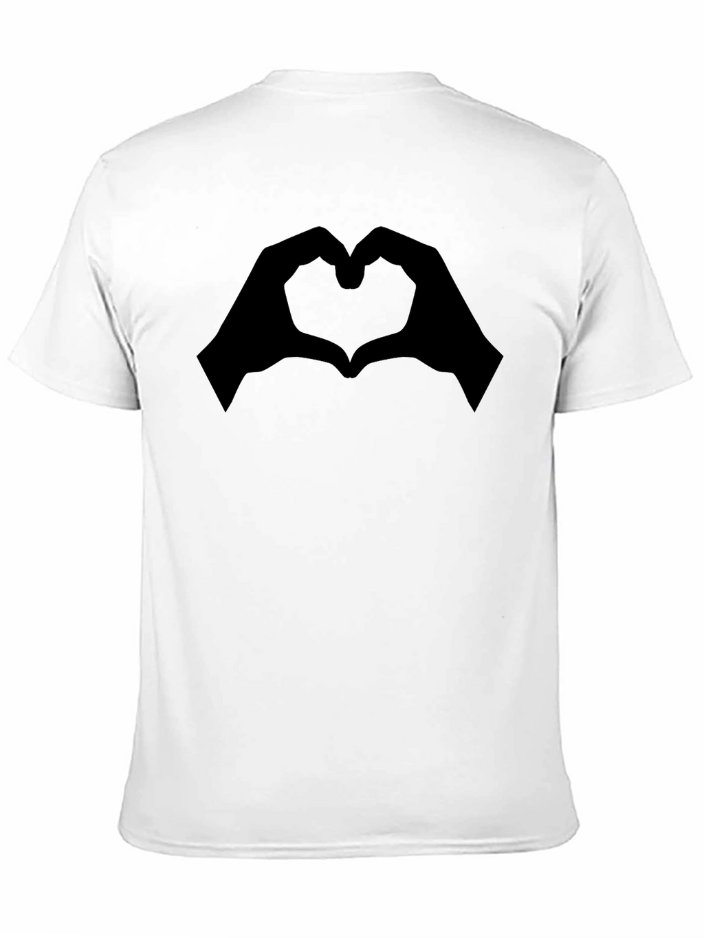 Heart Hands Graphic Tee - Modern Black T-Shirt