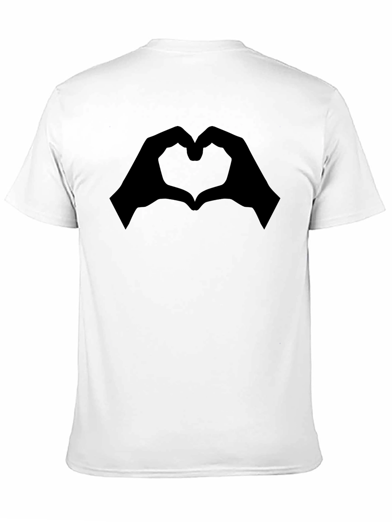 Heart Hands Graphic Tee - Modern Black T-Shirt