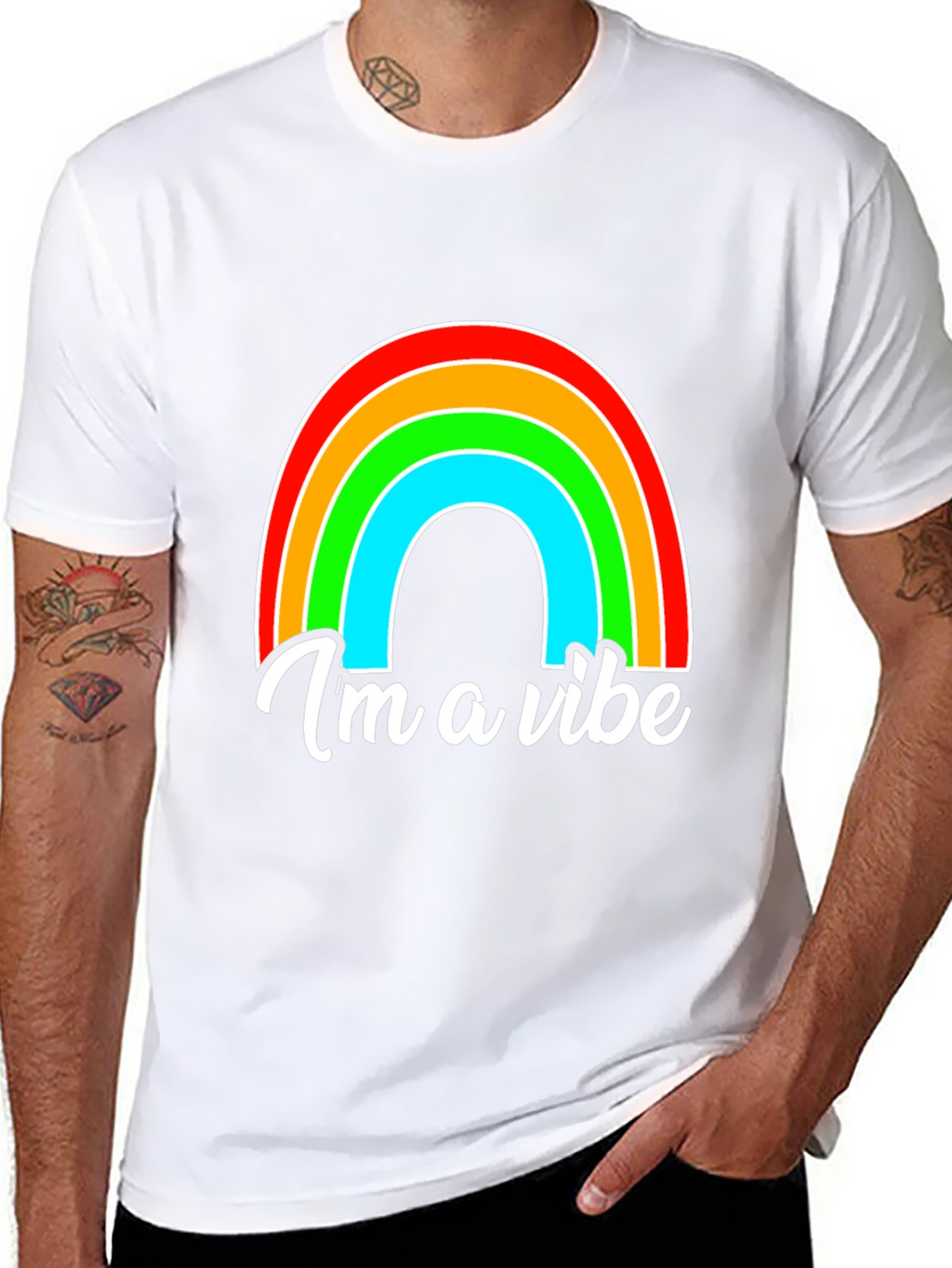 Im a Vibe Rainbow Graphic Tee
