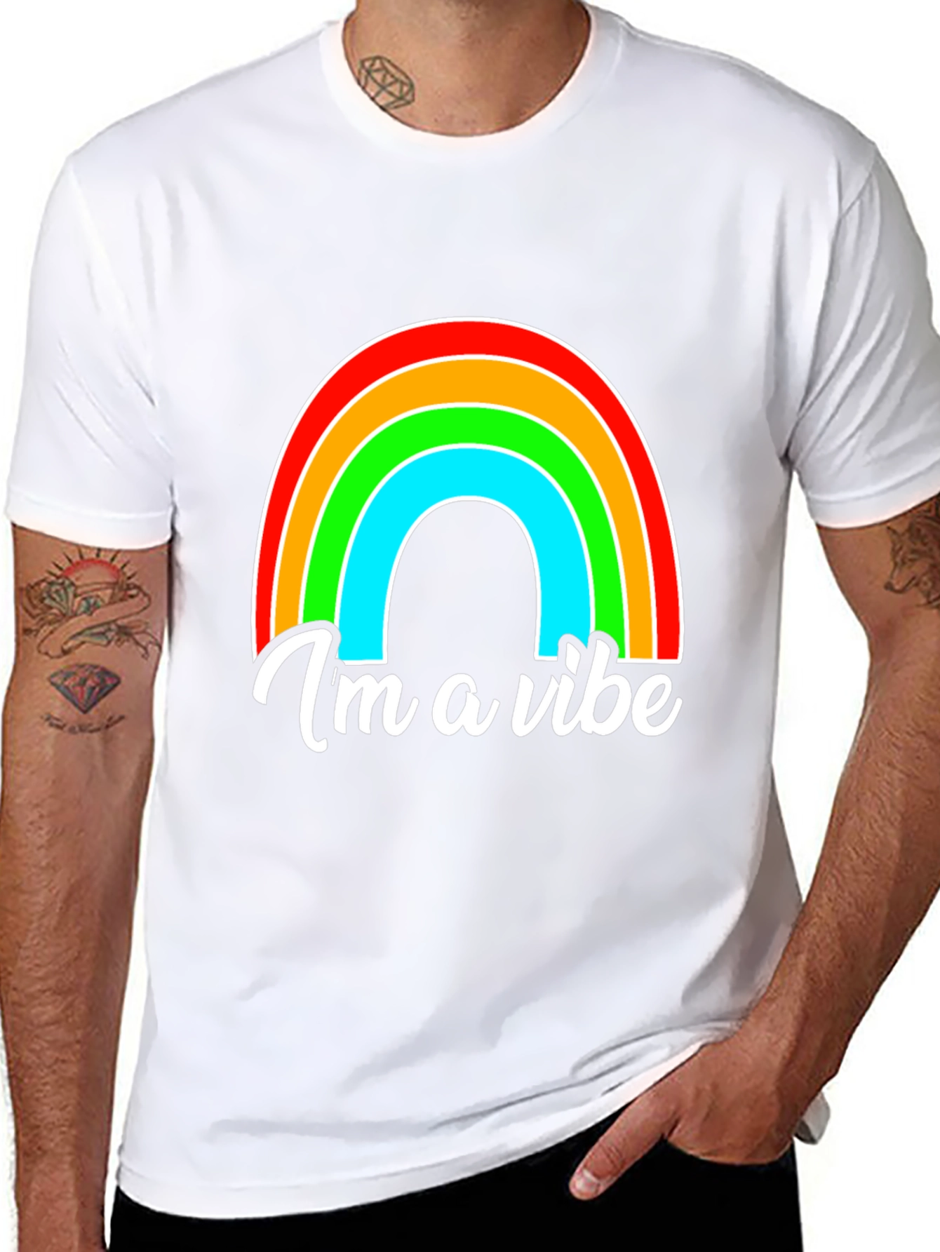 Im a Vibe Rainbow Graphic Tee