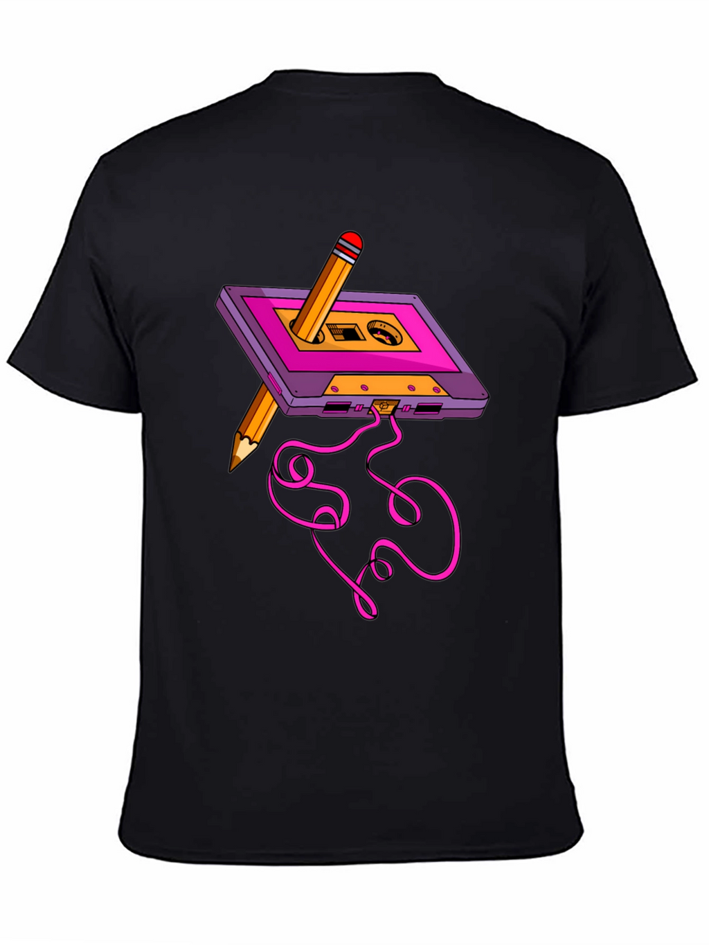 Cassette & Pencil Graphic Tee