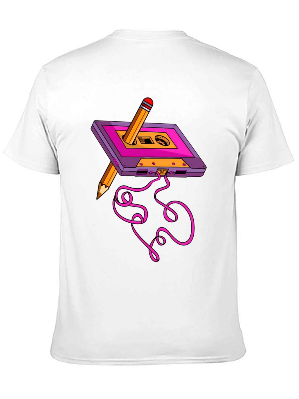 Cassette & Pencil Graphic Tee