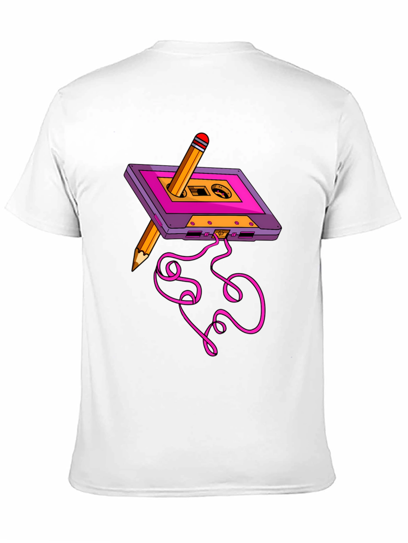 Cassette & Pencil Graphic Tee