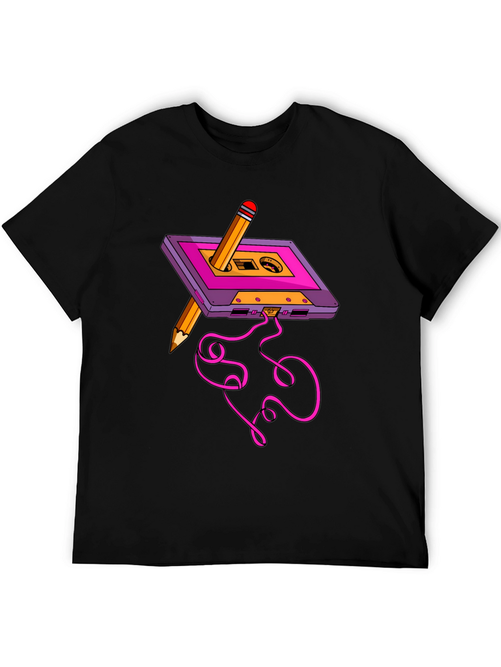 Cassette & Pencil Graphic Tee
