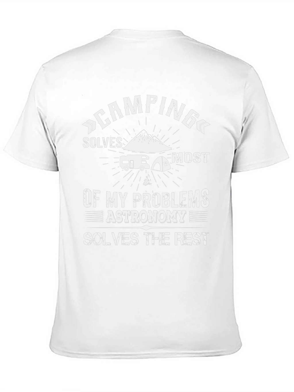 Camping & Astronomy T-Shirt: Solves My Problems Tee