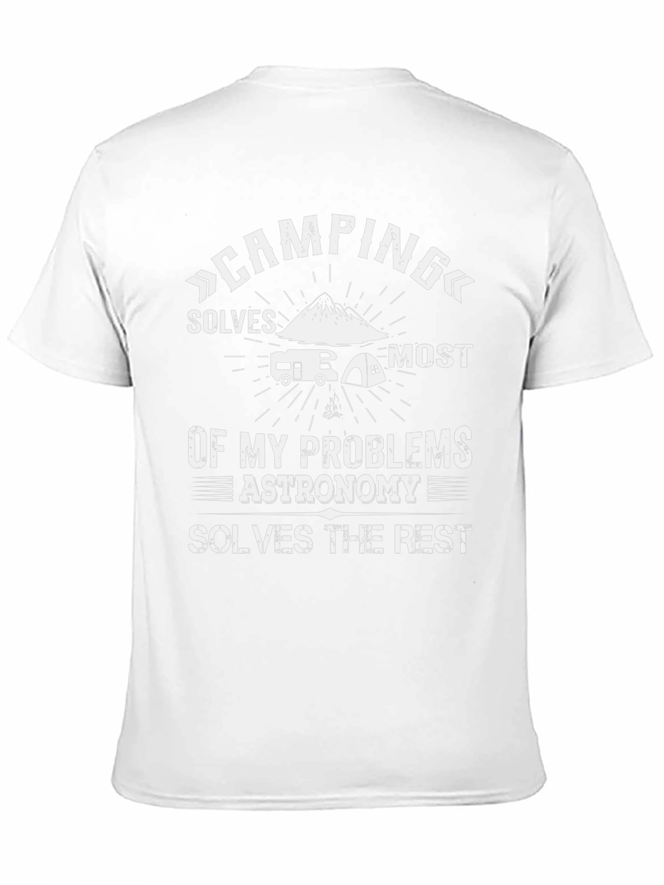 Camping & Astronomy T-Shirt: Solves My Problems Tee