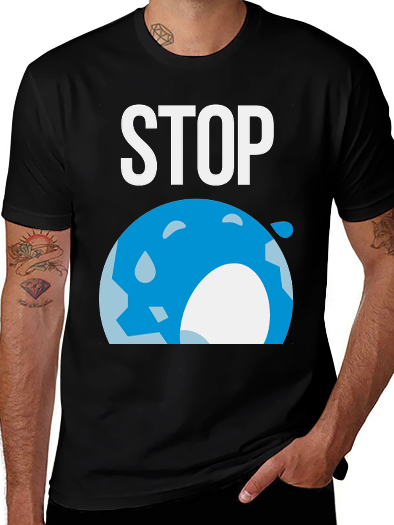 Stop Global Warming Graphic T-Shirt