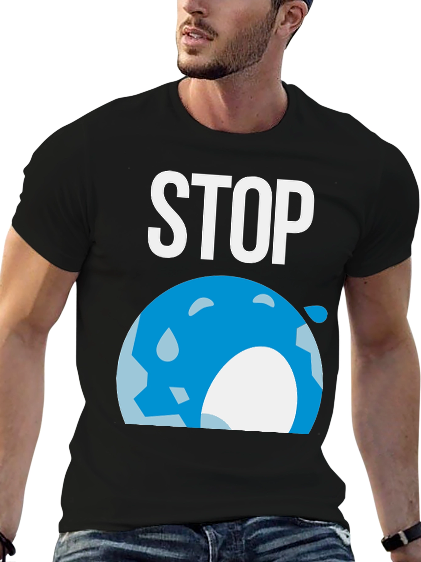 Stop Global Warming Graphic T-Shirt