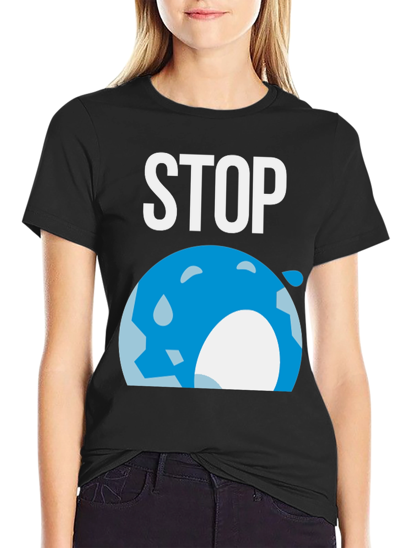 Stop Global Warming Graphic T-Shirt
