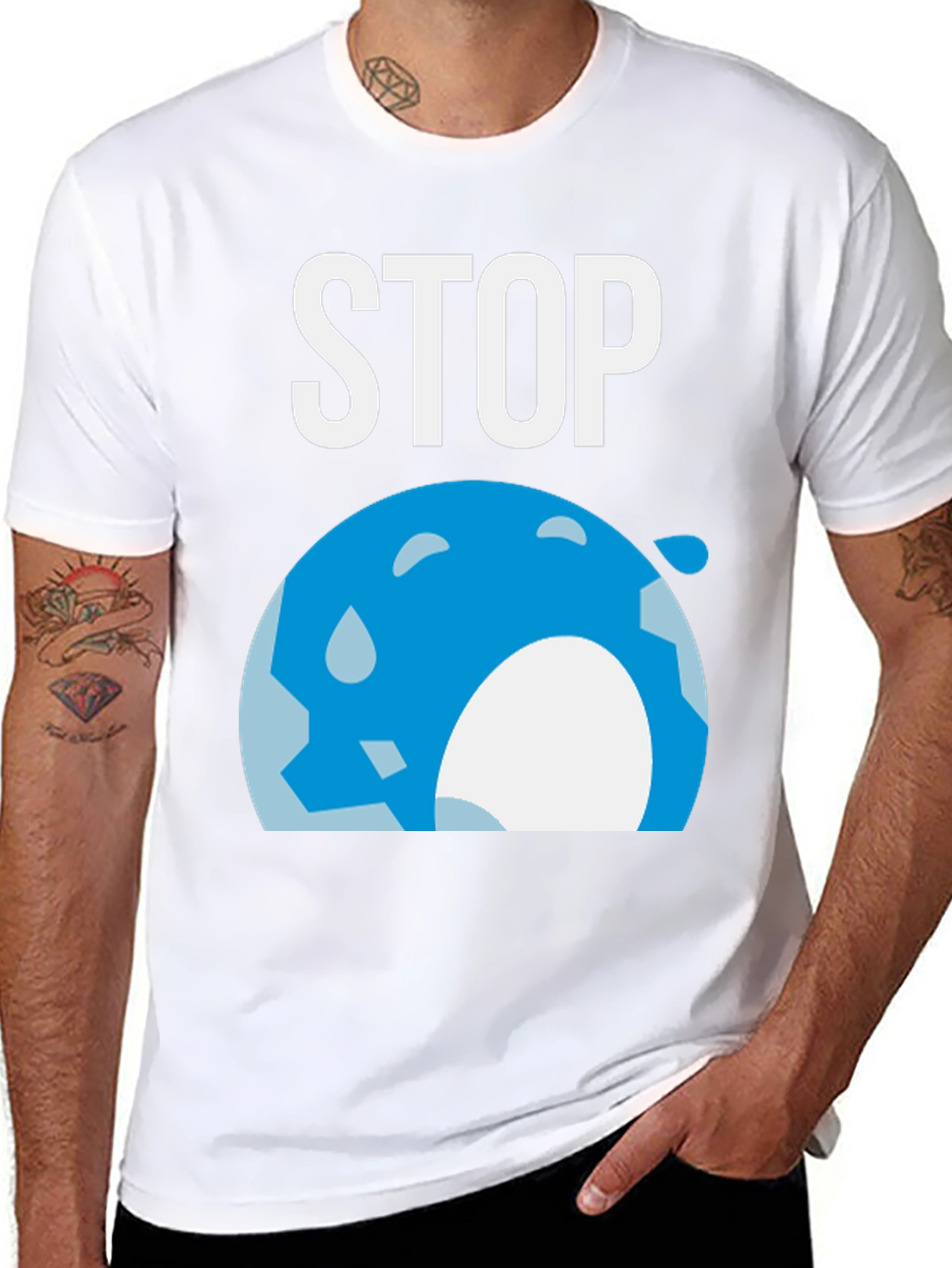 Stop Global Warming Graphic T-Shirt