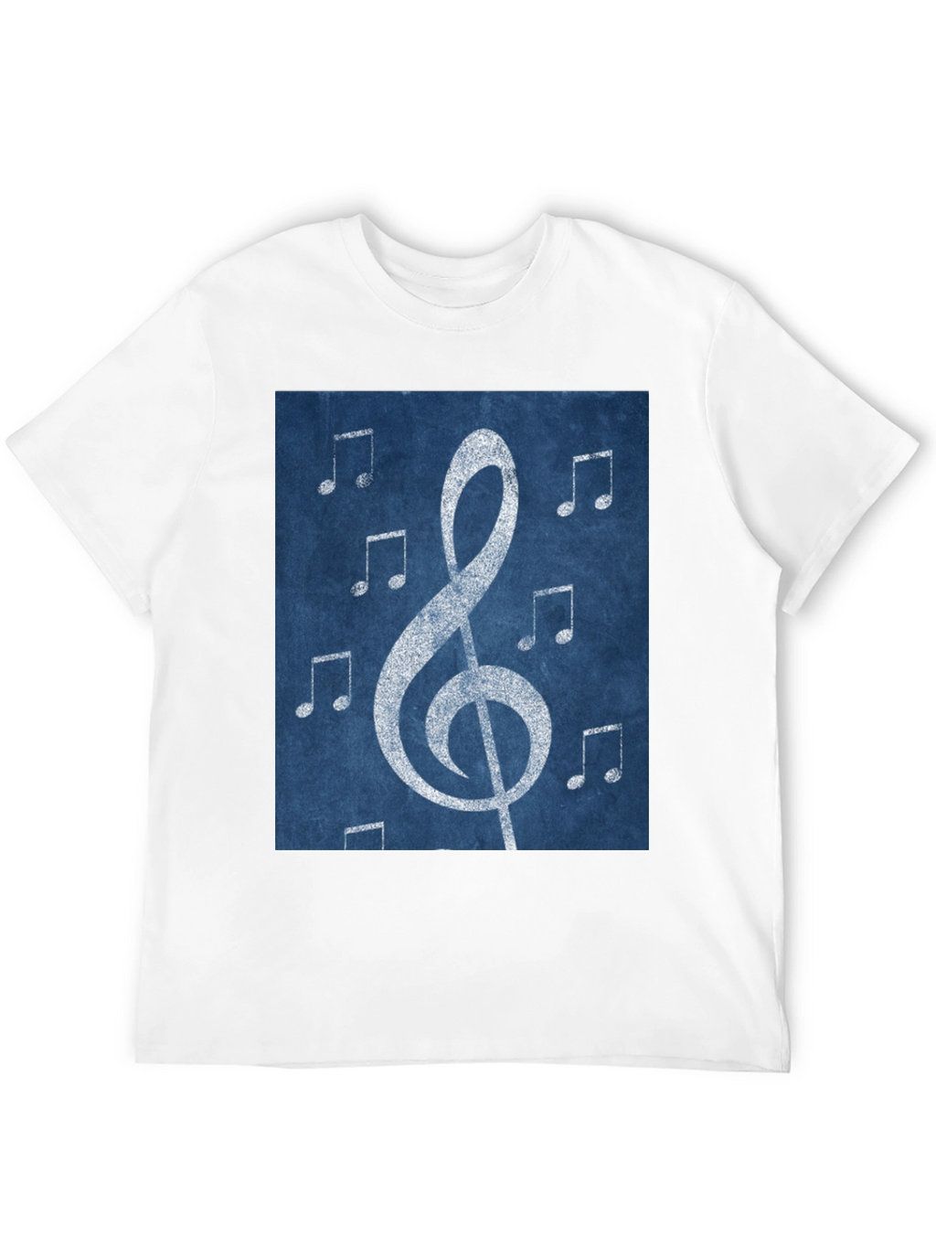 Musical Note Graphic Tee - Black Cotton T-Shirt