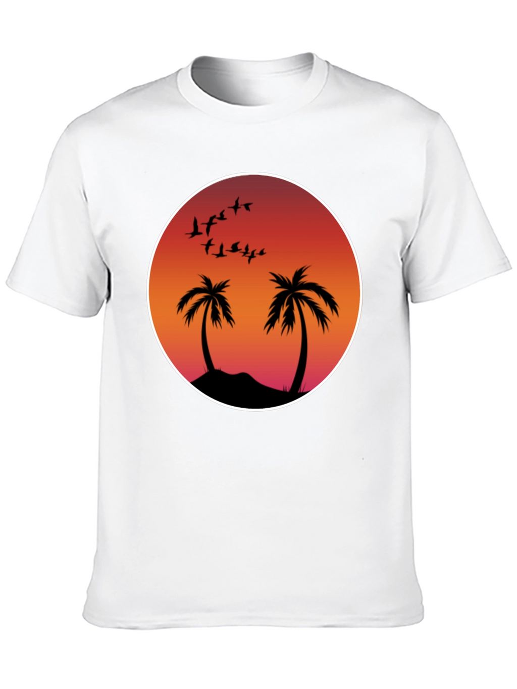 Sunset Palm Tee
