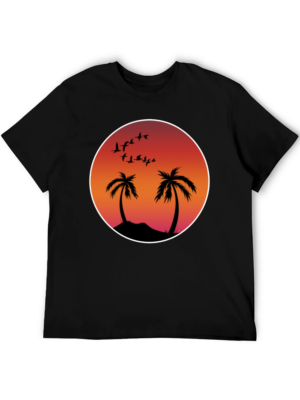Sunset Palm Tee