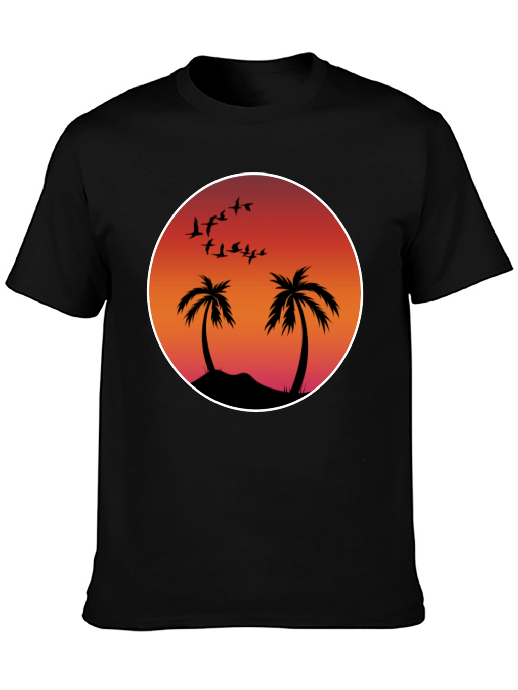 Sunset Palm Tee