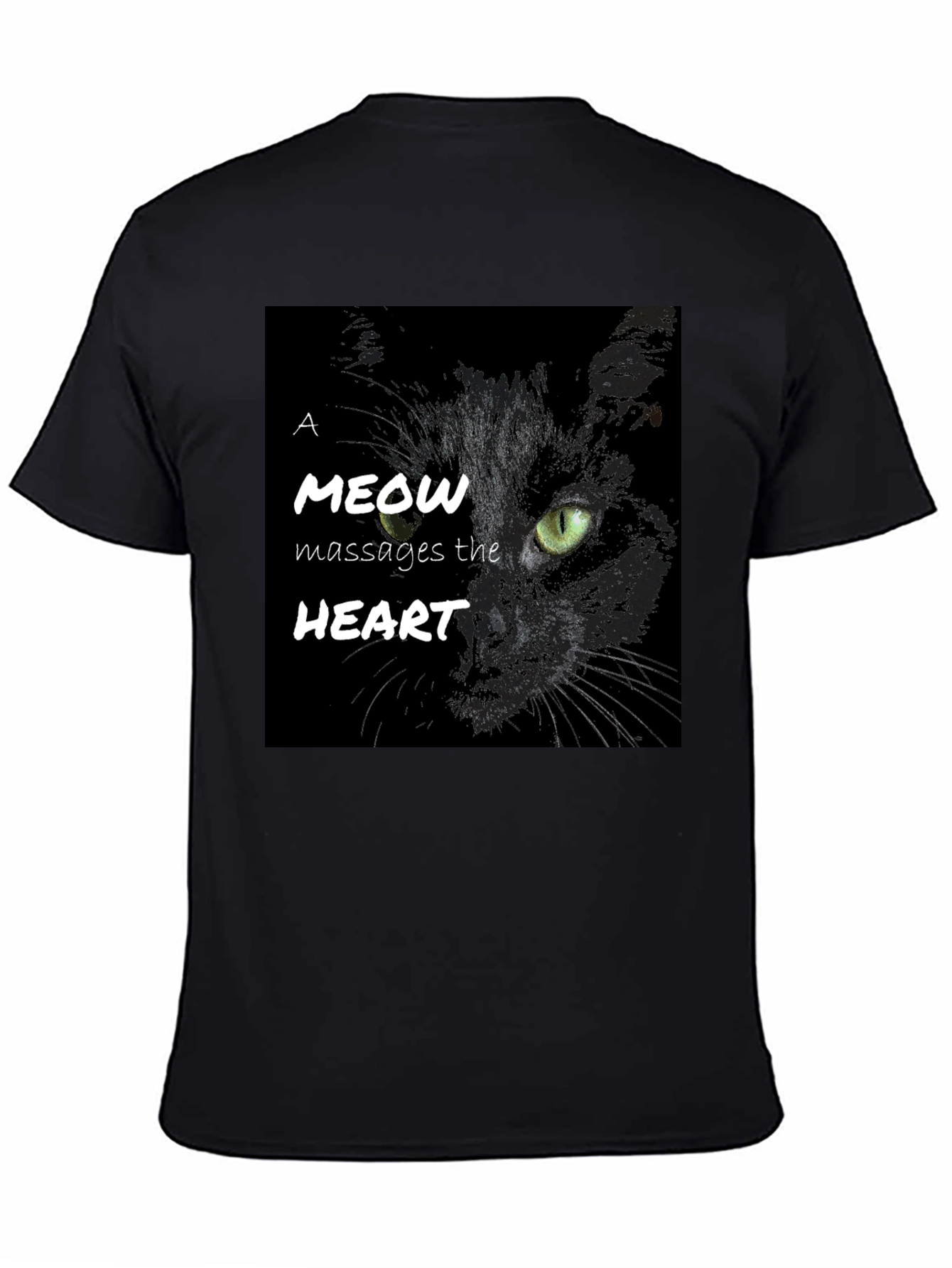 Cat Meow Massages The Heart T-Shirt