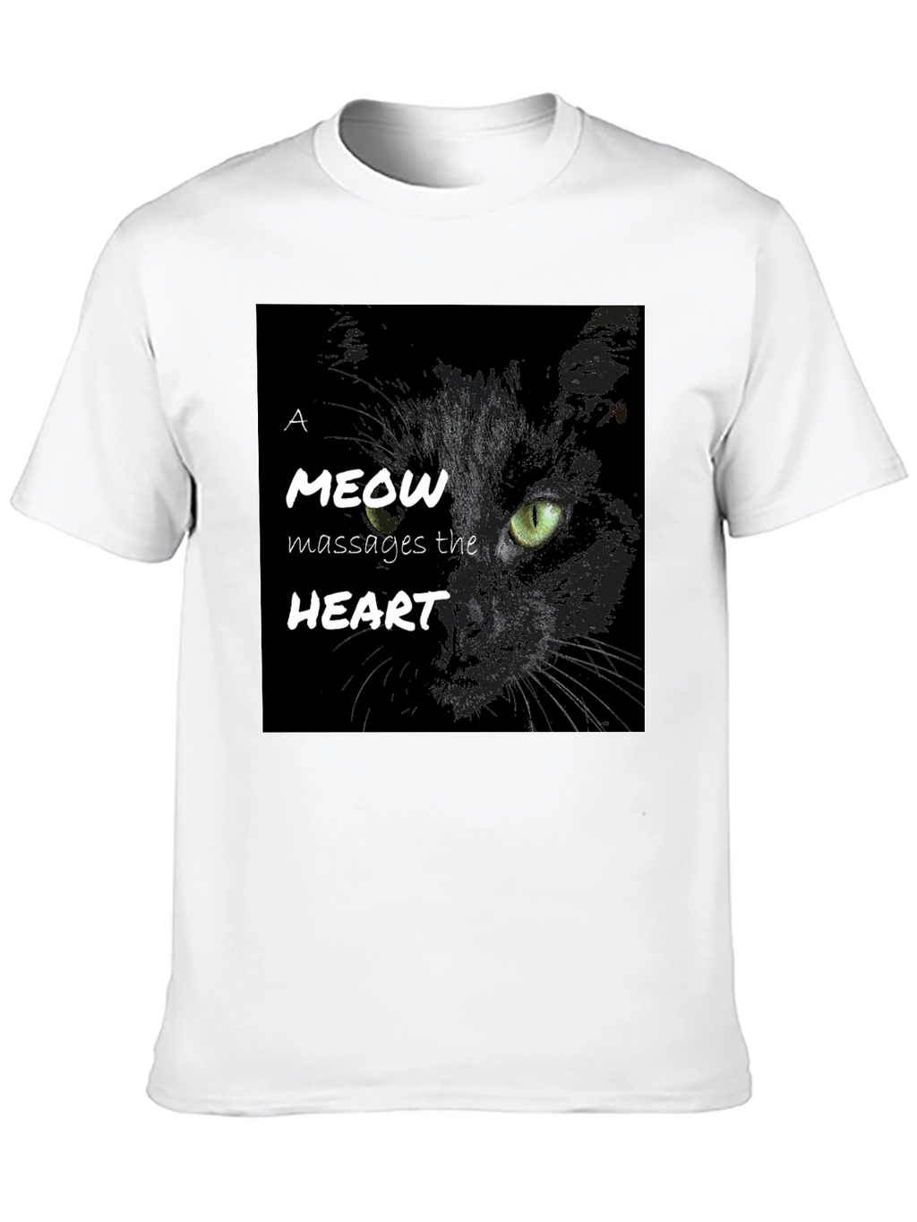 Cat Meow Massages The Heart T-Shirt