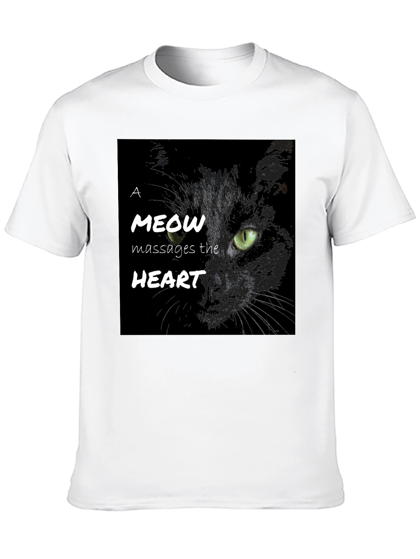 Cat Meow Massages The Heart T-Shirt