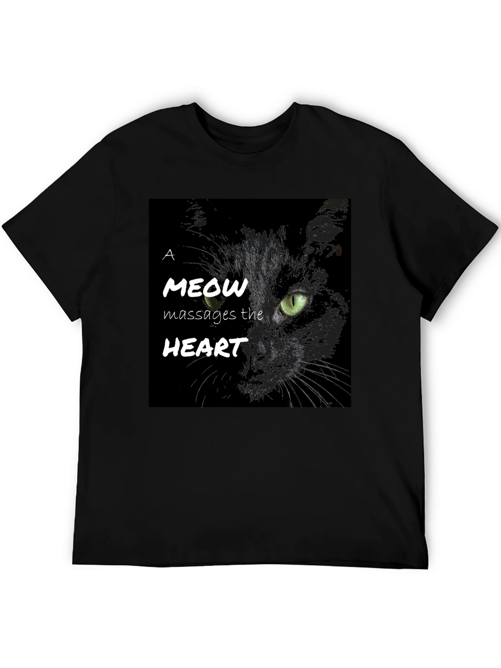 Cat Meow Massages The Heart T-Shirt