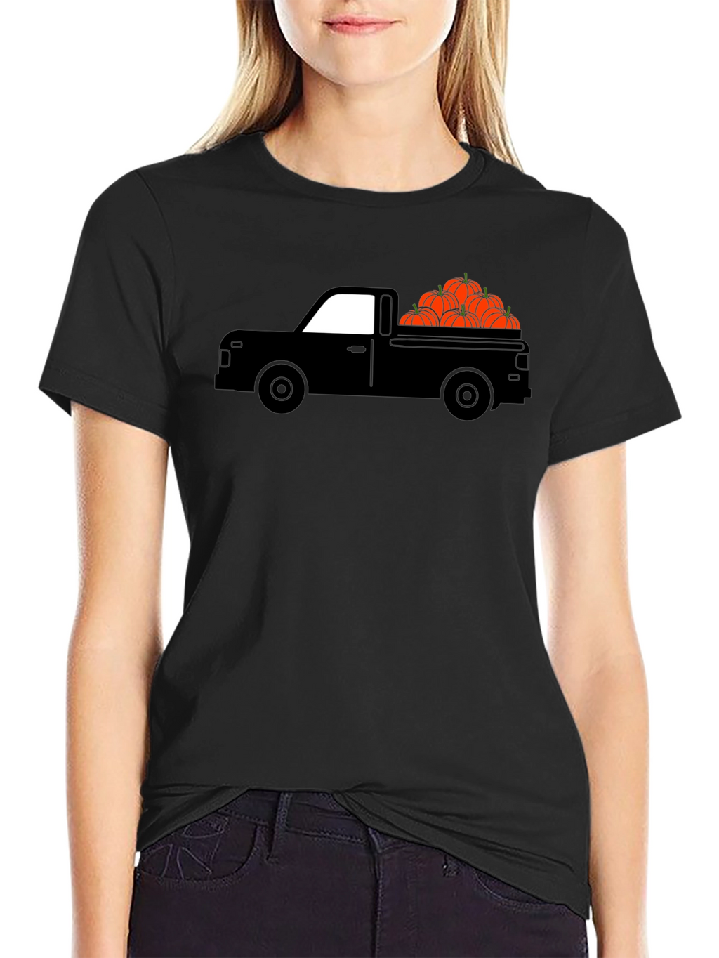 Pumpkin Truck Graphic Tee - Fall Harvest