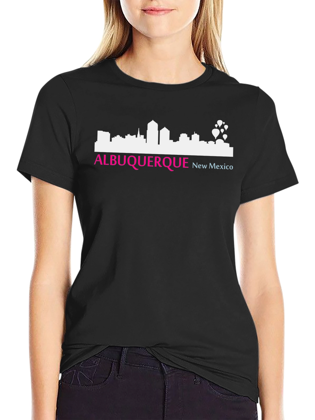 Albuquerque New Mexico Skyline Graphic T-Shirt
