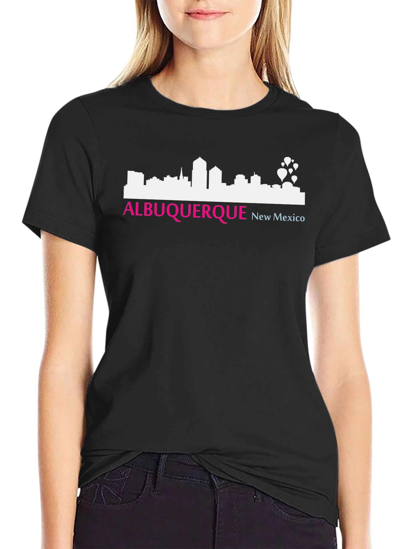 Albuquerque New Mexico Skyline Graphic T-Shirt