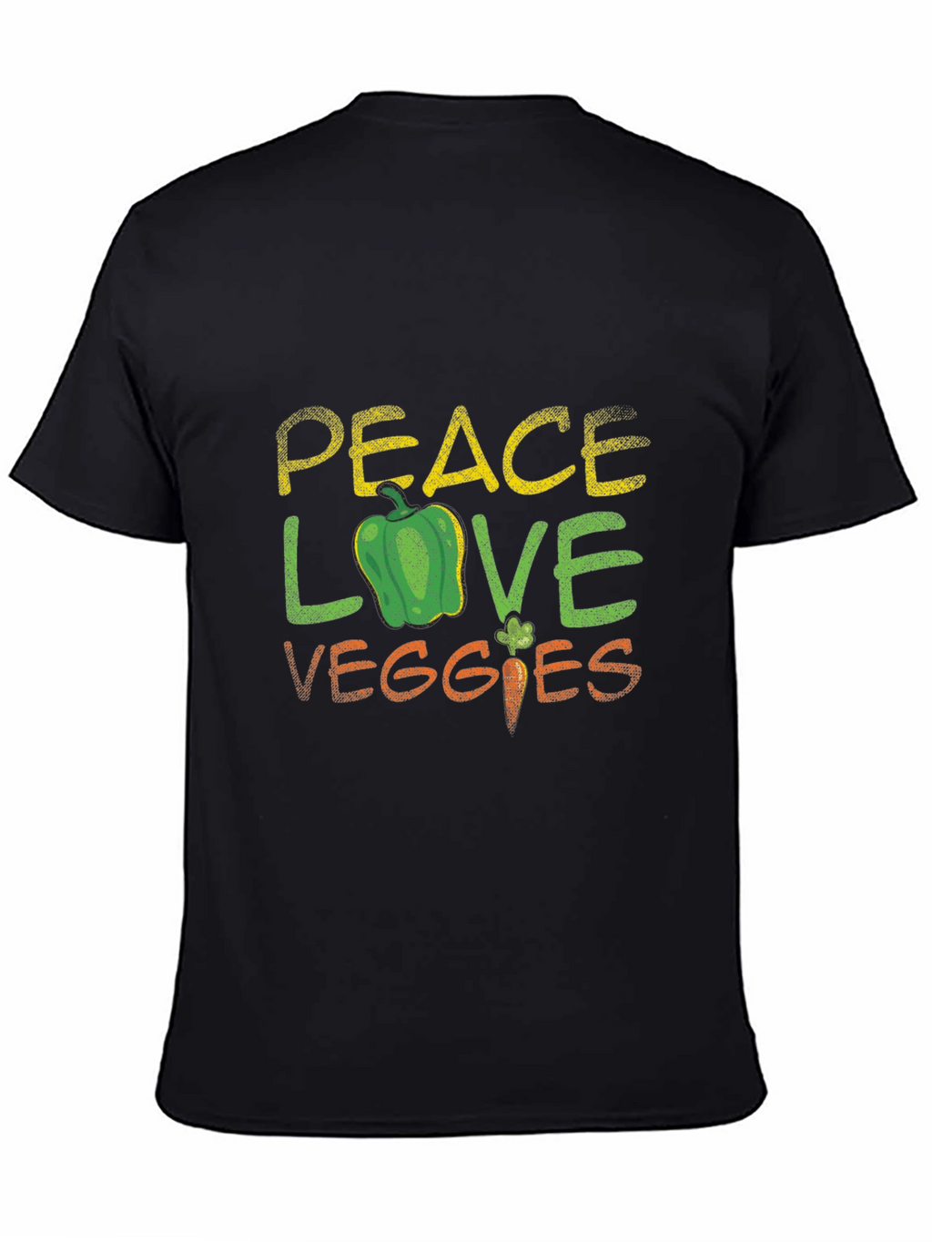 Peace Love Veggies T-Shirt - Vegetarian Gift