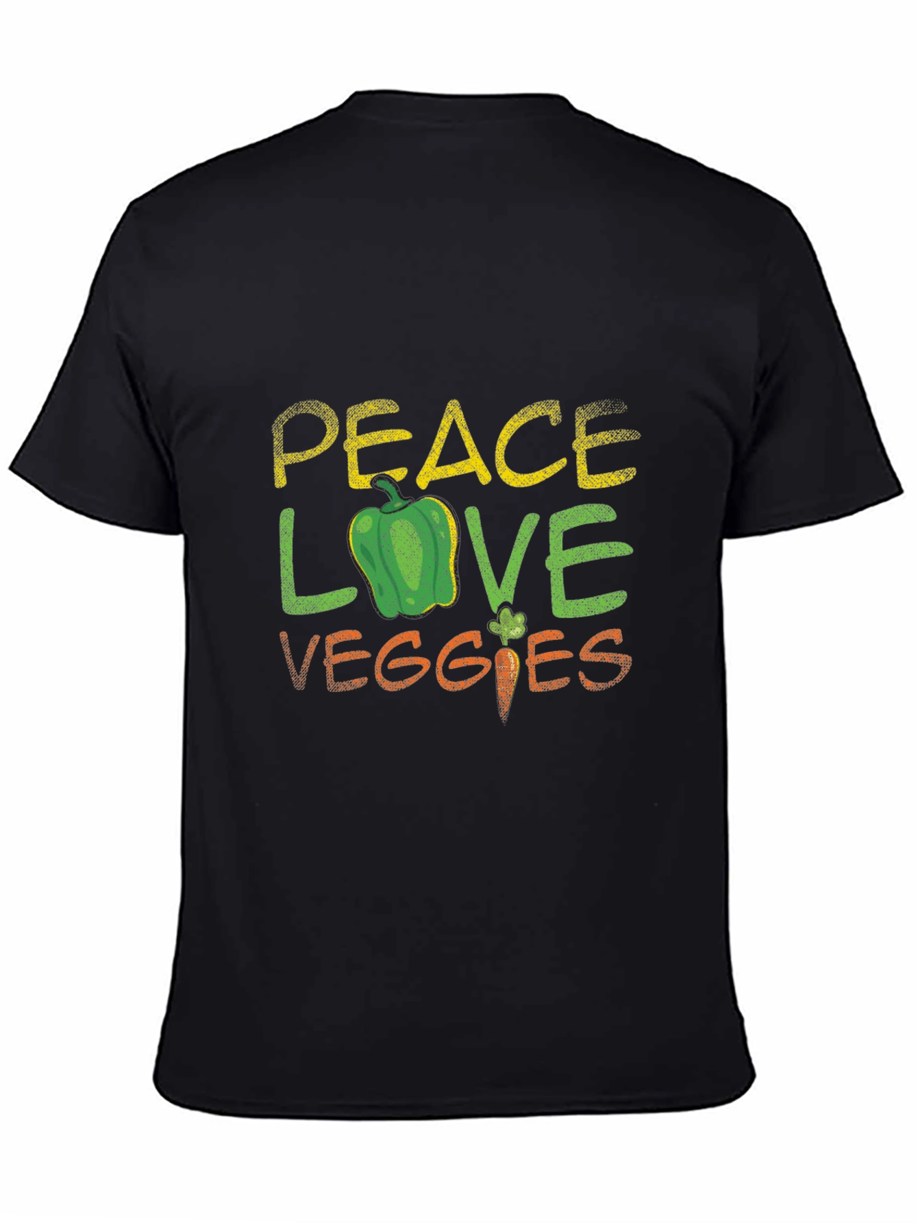 Peace Love Veggies T-Shirt - Vegetarian Gift