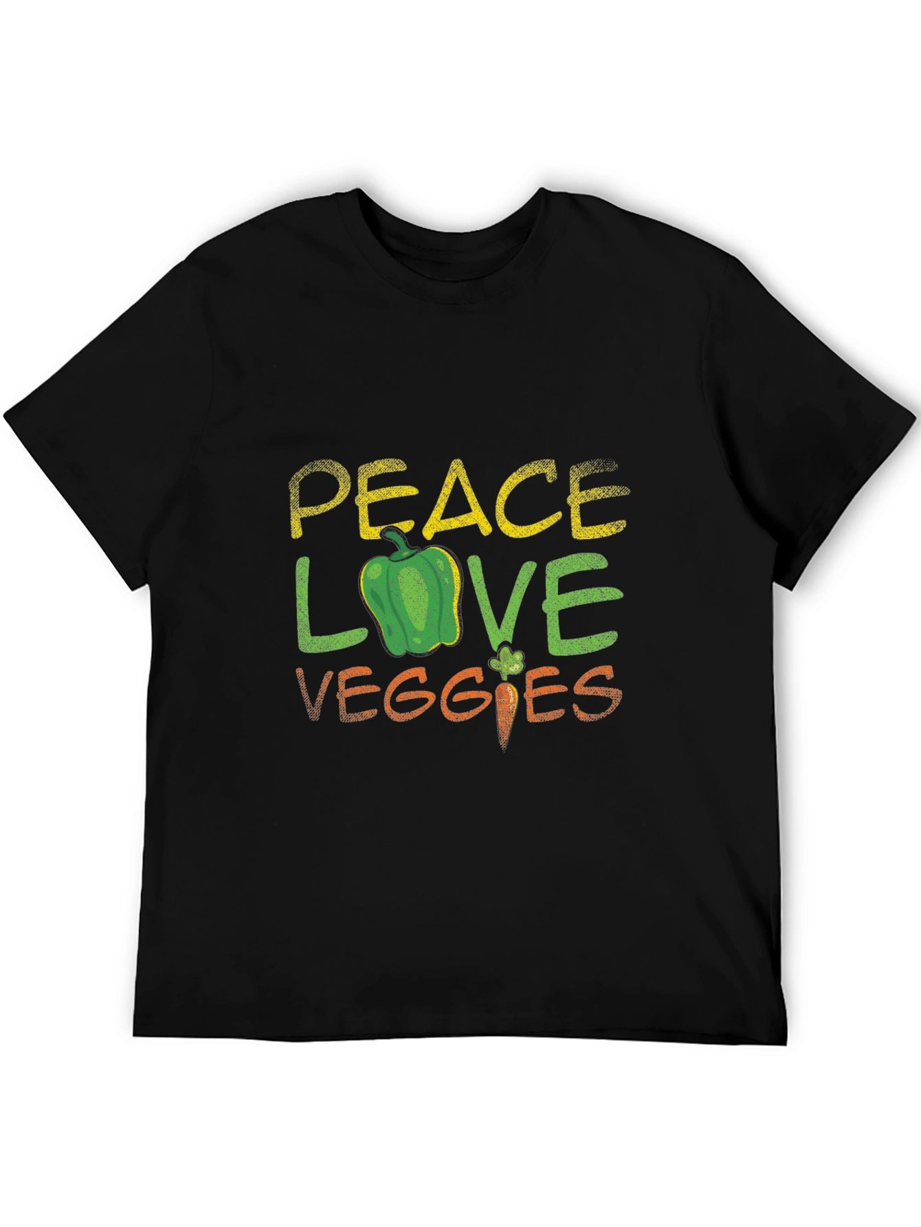 Peace Love Veggies T-Shirt - Vegetarian Gift
