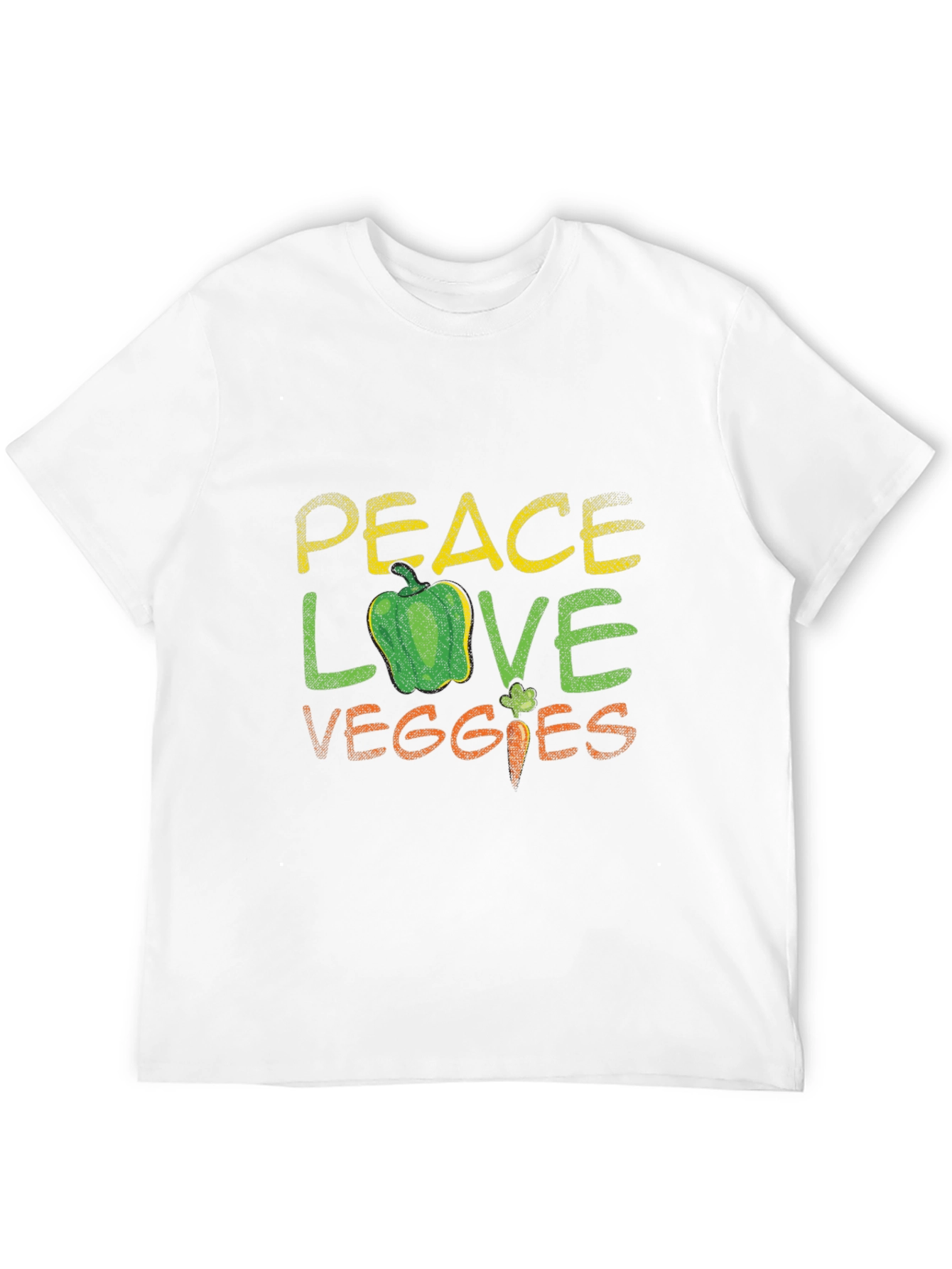 Peace Love Veggies T-Shirt - Vegetarian Gift