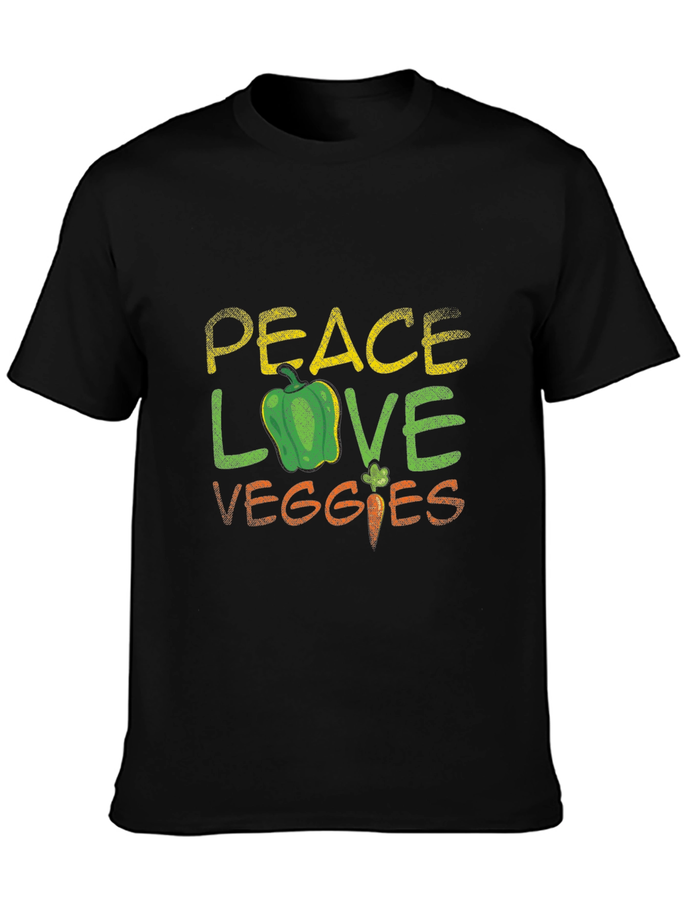 Peace Love Veggies T-Shirt - Vegetarian Gift