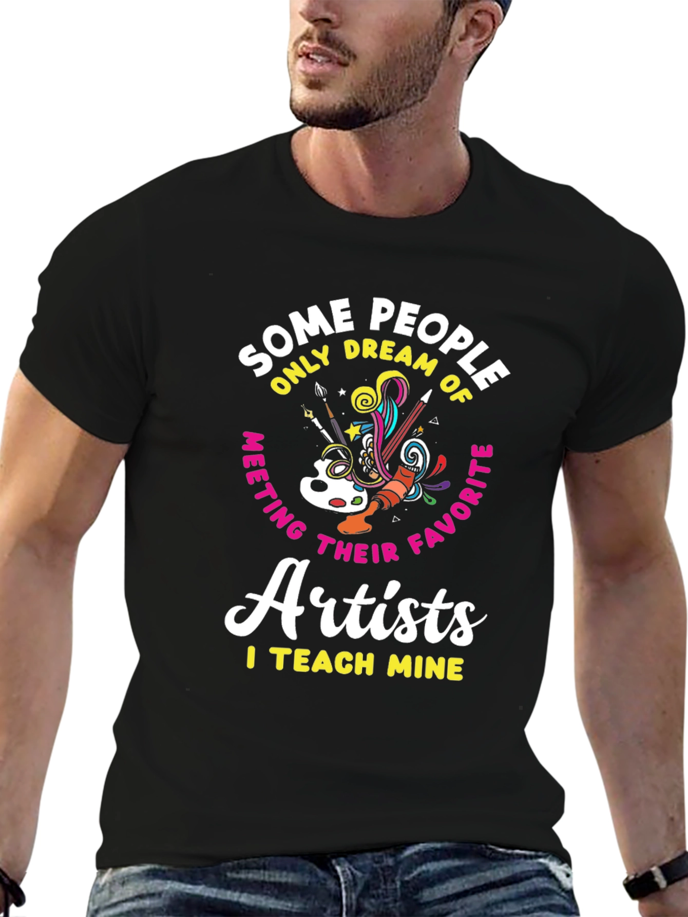 Artist Teacher T-Shirt: I Teach Mine