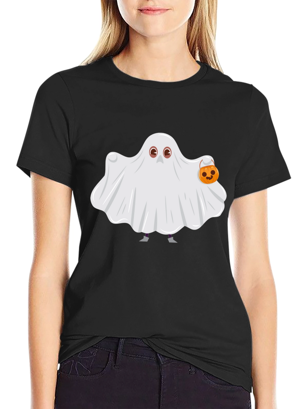 Ghost Costume T-Shirt Halloween Cute Spooky Season