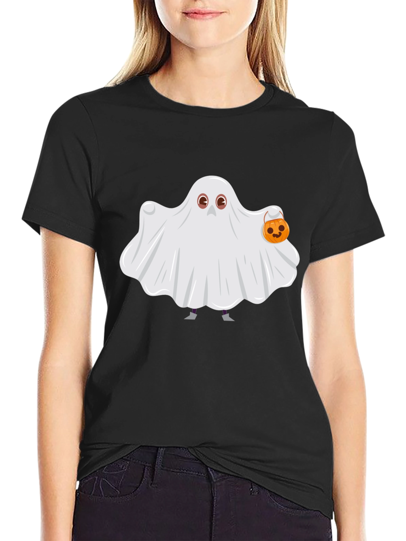Ghost Costume T-Shirt Halloween Cute Spooky Season