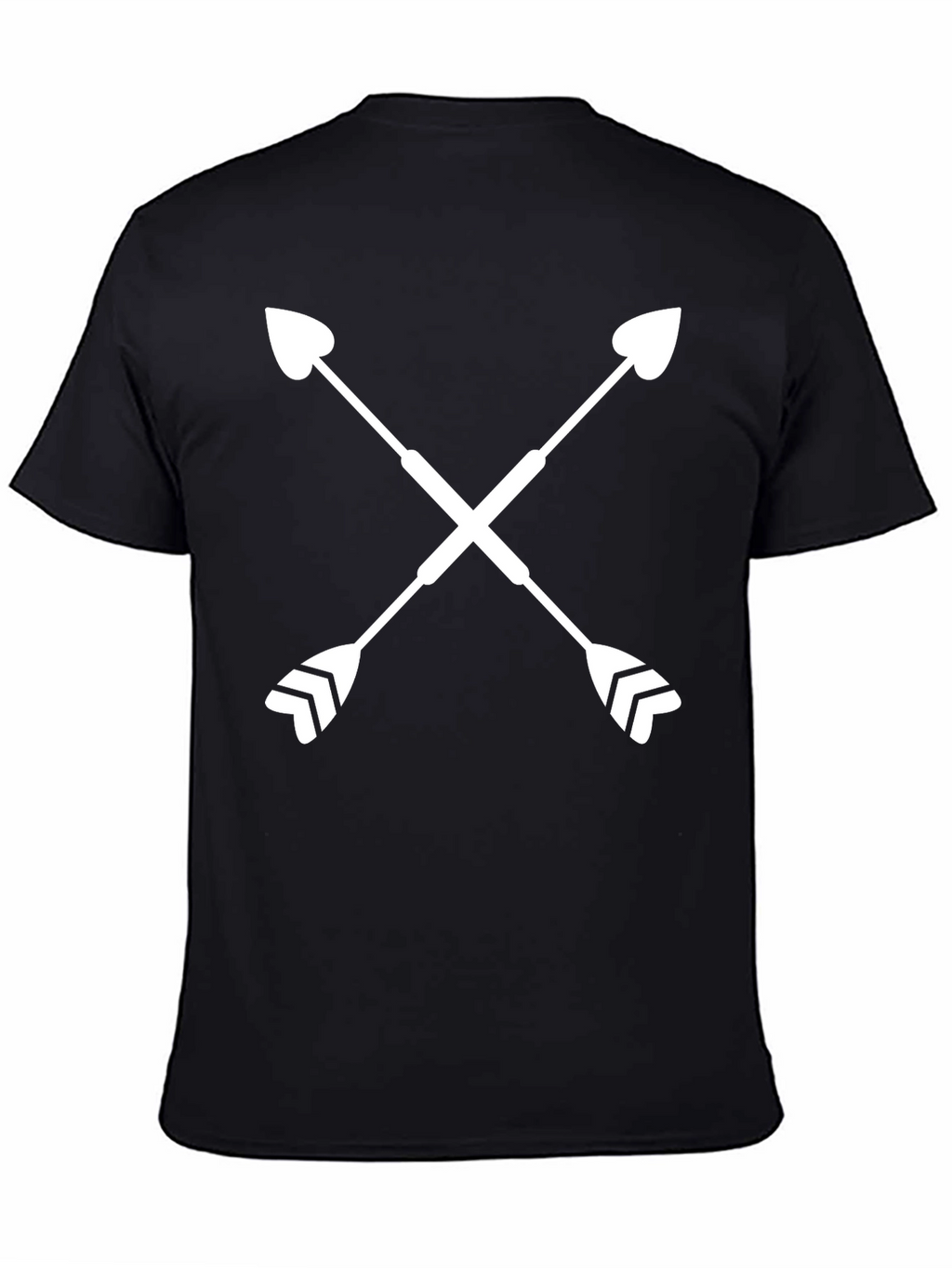 Crossed Arrows Graphic Tee - Stylish Black Shirt